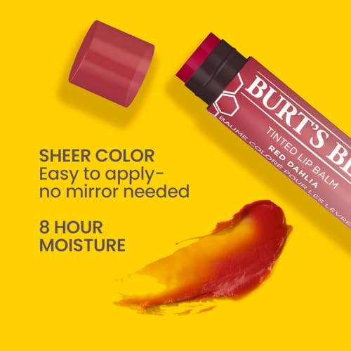 Burt's Bees Tinted Lip Balm - Red Dahlia, 0.15 oz