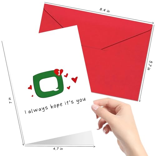 Kongwa Romantic Greeting Card for Couples - Cute Anniversary and Easter Card