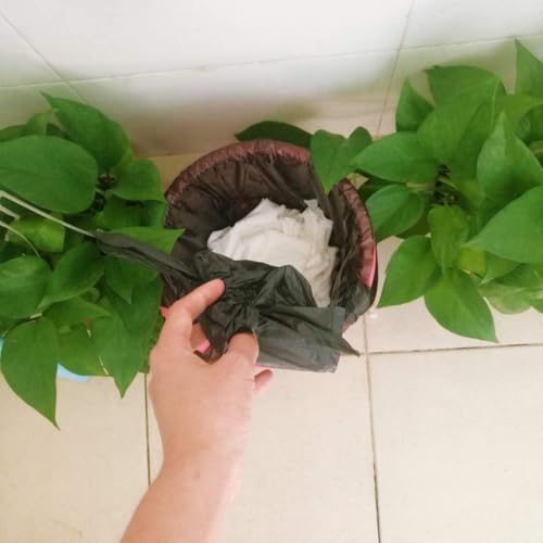 Greeney 300 Pcs Small Black Sanitary Napkin Disposal Bags with Handles, Feminine Hygiene Waste Bags