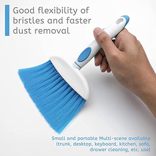 Small Broom and Dustpan Set 1pcs - Ideal for Cleaning Desks, Pets