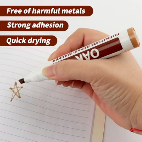 Wood Repair Markers for Furniture Touch-Up - Oak Color