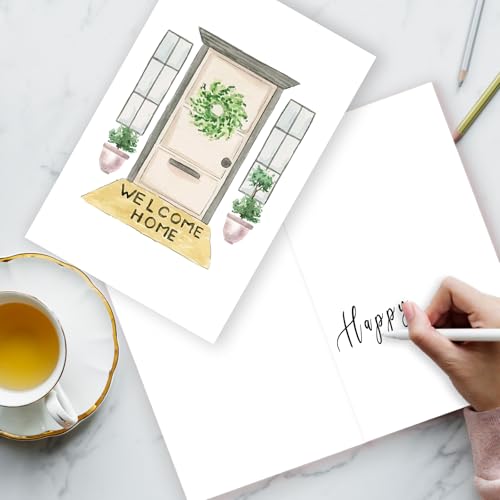 ATTLVV WX-034 Funny Housewarming Card for Man & Woman, New Home & Moving Gift, 8x5.3 Inch