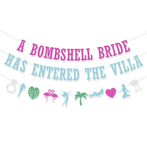Bombshell Bride Beach Bachelorette Party Banner - Pre-Strung Decor