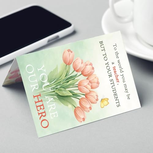 Funny Teacher Appreciation Thank You Card - 8x5.3 inches