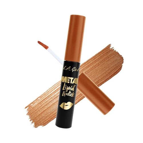L.A. Girl Metal Liquid Lipstick - Golden GML856 Long-Lasting Metallic Lip Color