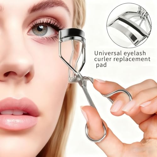 CllyCnny 120PCS Eyelash Curler Refills Silicone Replacement Pads with Case