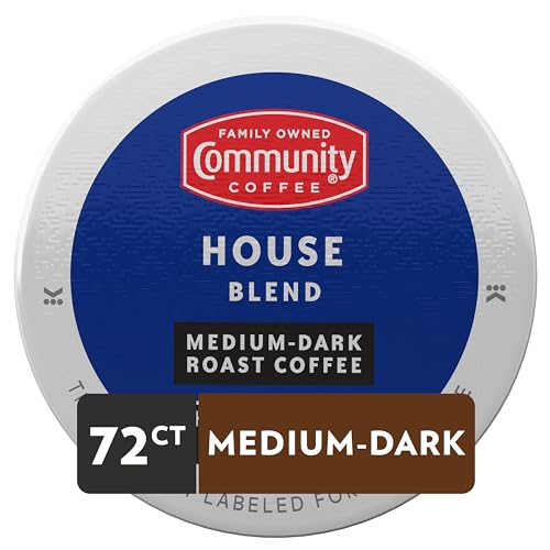 Community Coffee House Blend Coffee Pods - Medium Dark Roast, 72 Count