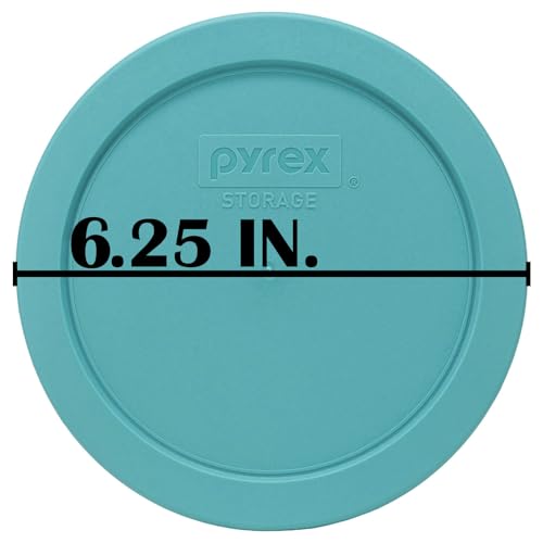Pyrex 7201-PC 4-Cup Turquoise Replacement Lid - 2-Pack