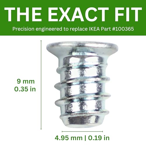Pack of 10 Replacement Screws for IKEA Furniture - Hardware Parts for Drawers & Cabinets