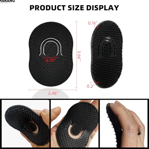 Soft 'N Style Pocket Palm Shampoo Brush 4-Pack Hair Scalp Massager