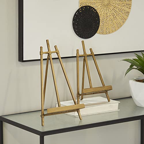 Deco 79 Easel, 13", 11"H, Gold 2