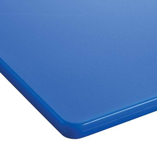 Winco 12" x 18" Blue Cutting Board - NSF Certified, Dishwasher Safe