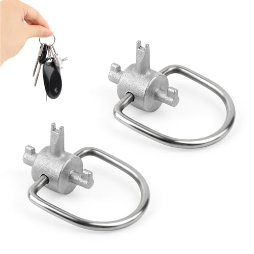 Gosknor 2pcs HVAC Locking Cap Key Set for R410A & R22 Refrigerants