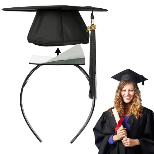 Graduation Cap Headband - Anti-Slip Unisex Grad Hat Holder for Women and Men