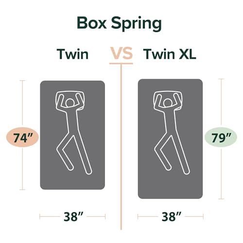 ZINUS 5 Inch Twin XL Metal Smart Box Spring with Quick Assembly, Mattress Foundation, Strong Metal Frame, Easy Assembly
