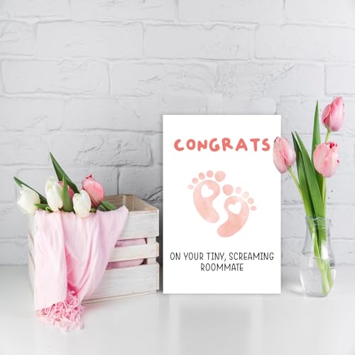 Cute Baby Shower Card for New Parents - Congratulations Gift
