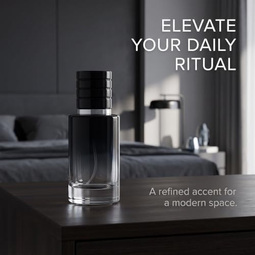 Jinshining 30ml Black Glass Perfume Atomizer Refillable Travel Spray Bottle