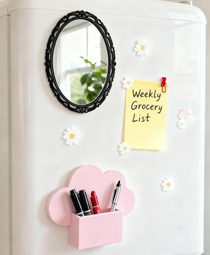 ARTLYMERS Magnetic Locker Mirror 6"x8" Real Glass with Strong Magnet Backing