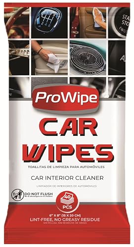 Prowipe Car Interior Cleaning Wipes - 40 Count Matte Finish Dash Cleaner