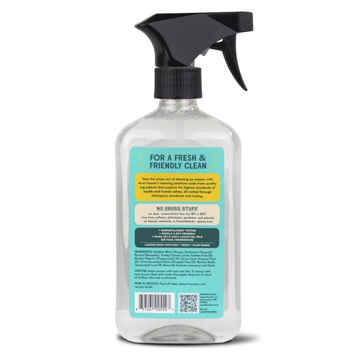 Aunt Fannie's All-Purpose Vinegar Cleaner Spray, Lemon, 16.9 Fl Oz (Pack of 6)
