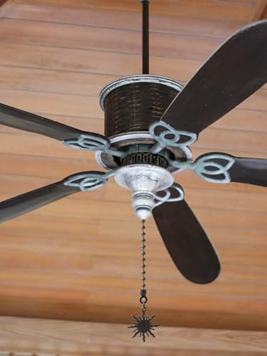 Sun and Moon Ceiling Fan Pull Chain Set - 4 Pack, 12 Inch