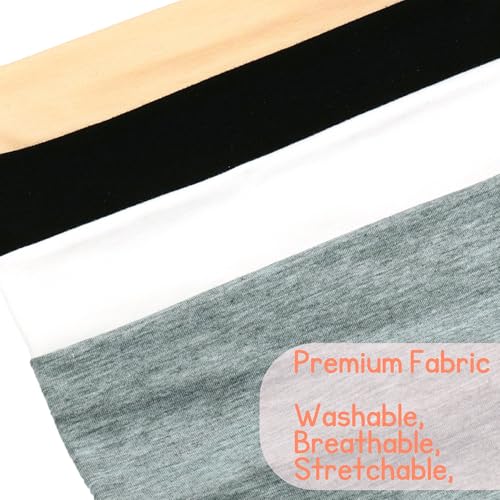 SUNBAK Wide Headbands for Women 4 Pack Non-Slip Elastic Hair Bands