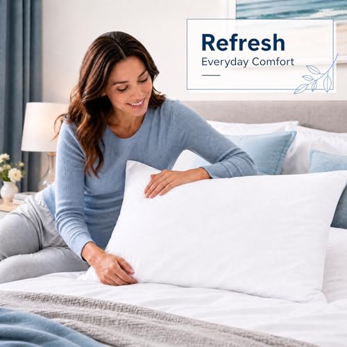 ZPECC Queen Size Pillow Case Set of 4 - Soft Microfiber Covers