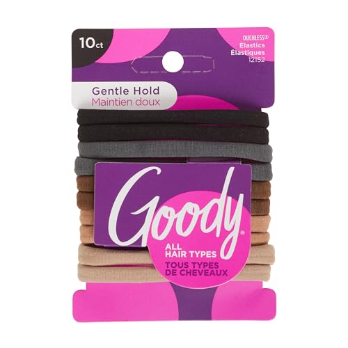 Goody Ouchless Seamless Hair Elastics, 10 Count Neutral Hair Ties