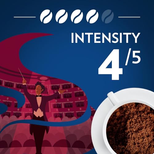 Lavazza Opera Intenso Ground Coffee 12oz - Dark Roast, Bold & Balanced, Arabica & Robusta, Ideal for Drip Brewers, Pack of 1