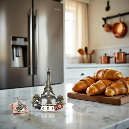 3D Metal Eiffel Tower Fridge Magnet - Paris Souvenir Decor