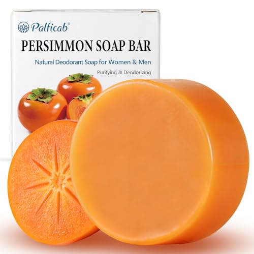 PALFICAB Persimmon Soap Bar for Body Odor Control and Cleansing