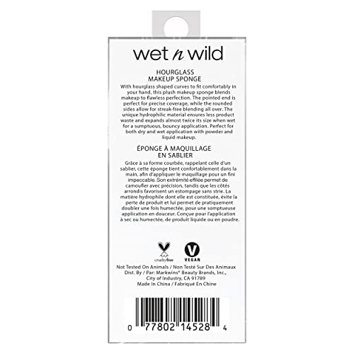 wet n wild Hourglass Makeup Sponge for Streak-Free Foundation Blending
