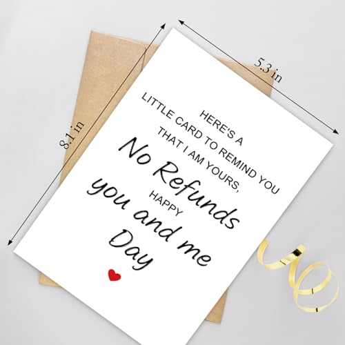Funny Wedding Anniversary Card - I'm Yours, No Refunds Design