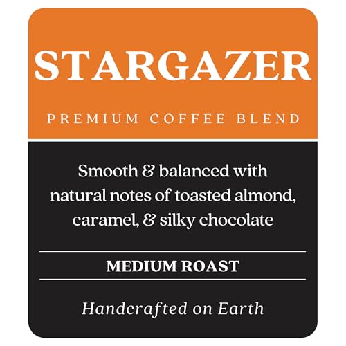 Copper Moon Stargazer Blend Medium Roast Whole Bean Coffee, 12 Oz (Pack of 4)