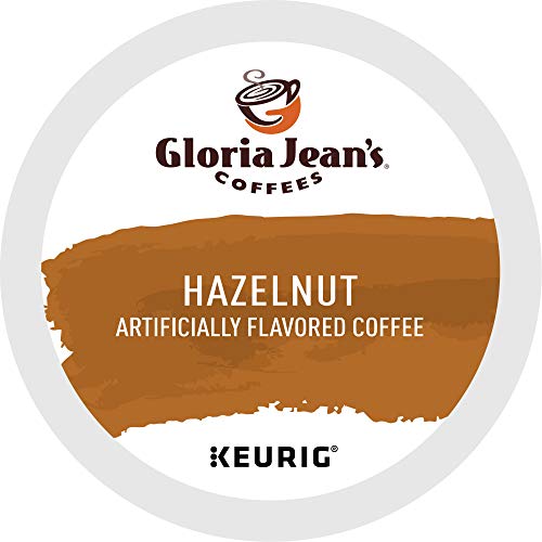 Gloria Jean's Coffees Hazelnut, Single-Serve Keurig K-Cup Pods, Flavored Medium Roast Coffee, 96 Count