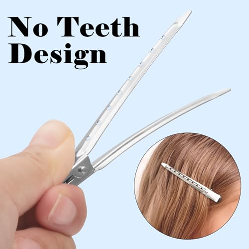 Gingbiss 3.5 Inch Metal Alligator Hair Clips for Styling and Pin Curls
