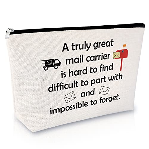 Mail Carrier Appreciation Makeup Bag - Postal Worker Gift Pouch