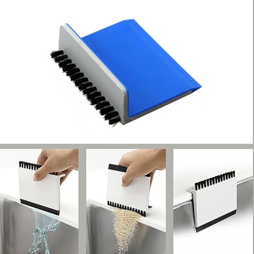 Multi-Purpose Kitchen Sink Scraper & Brush Cleaning Tool