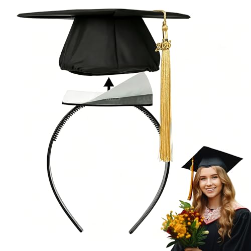 SARATA Graduation Cap Headband Insert - Anti-Fall Secure Hat Holder for Women & Men