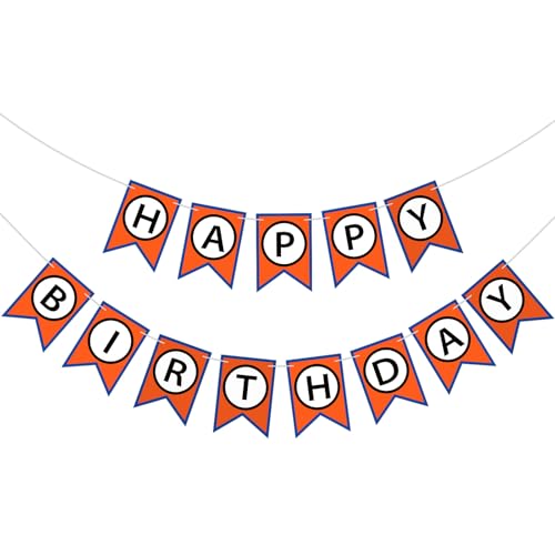 Anime Happy Birthday Bunting Banner with Black Letters