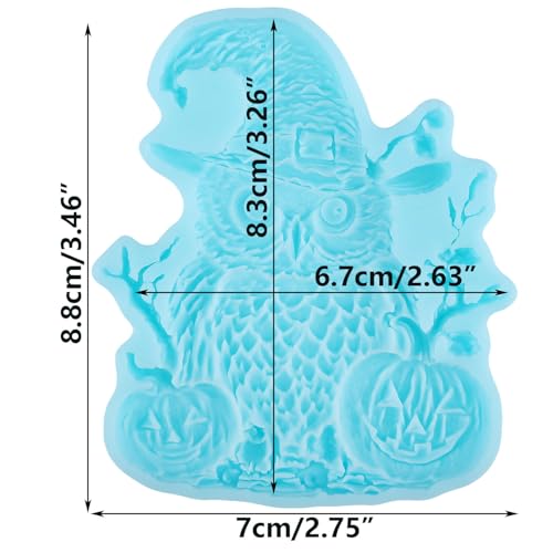 Halloween Owl Pumpkin Silicone Fondant Mold for Cake Decorating