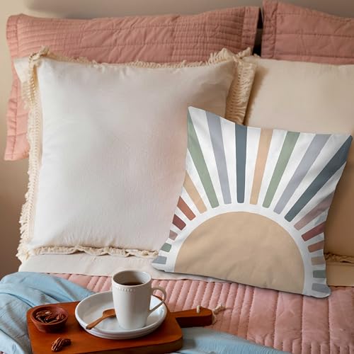 18x18 Inch Calming Corner Throw Pillow Cover - Double-Sided Boho Sunshine Design, Kids Classroom Gift