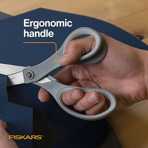 Fiskars 8" SoftGrip All-Purpose Scissors for Office & Crafts