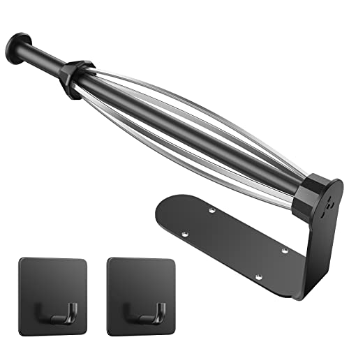 Winproper Black Under Cabinet Paper Towel Holder – Stainless Steel Wall Mount