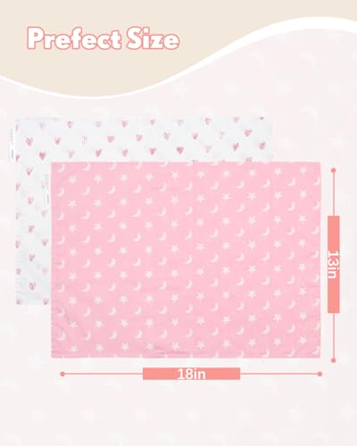 ALVABABY Toddler Pillowcases 100% Cotton - 2 Pack for Kids