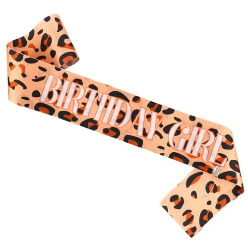 Cheetah Print Birthday Sash for Milestone Celebrations