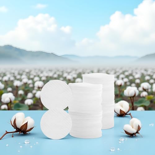Disposable Soft Facial Cleansing Pads 100 Pcs Round Cotton Face Wipes