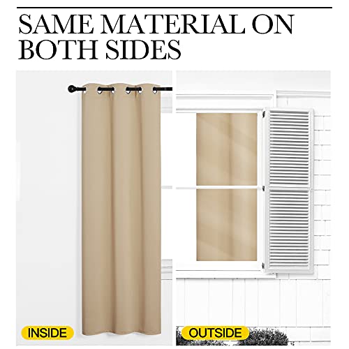 NICETOWN 55x94 Blackout Curtains - Energy Saving Thermal Drapes