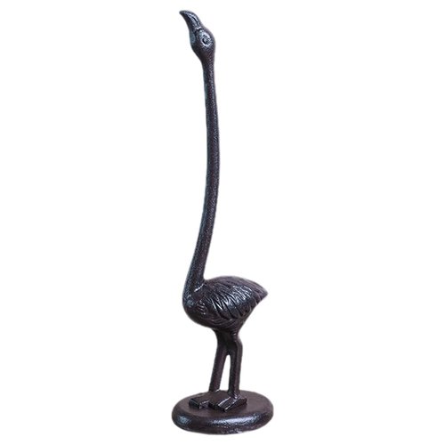 Ciieeo Retro Flamingo Paper Towel Holder Stand Animal Shape Kitchen Roll Organizer Non-Slip Base Countertop Towel Rack for Bathroom Dining Table