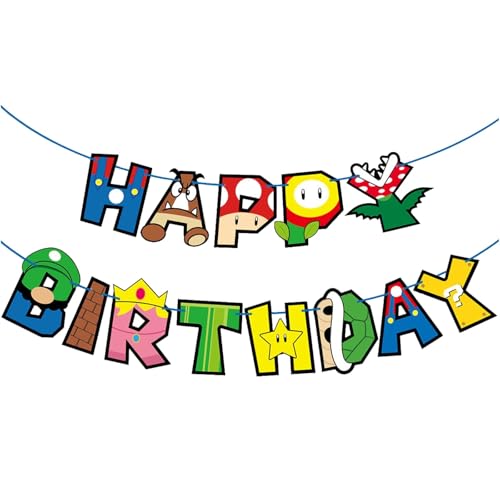 Cartoon Happy Birthday Banner | Fun Party Decorations